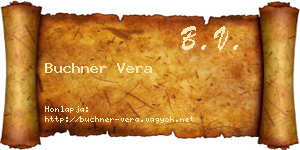 Buchner Vera névjegykártya